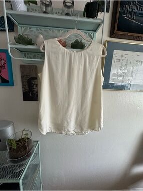 Citizen’s Mark Cream Sleeveless Silk-Feel Camisole